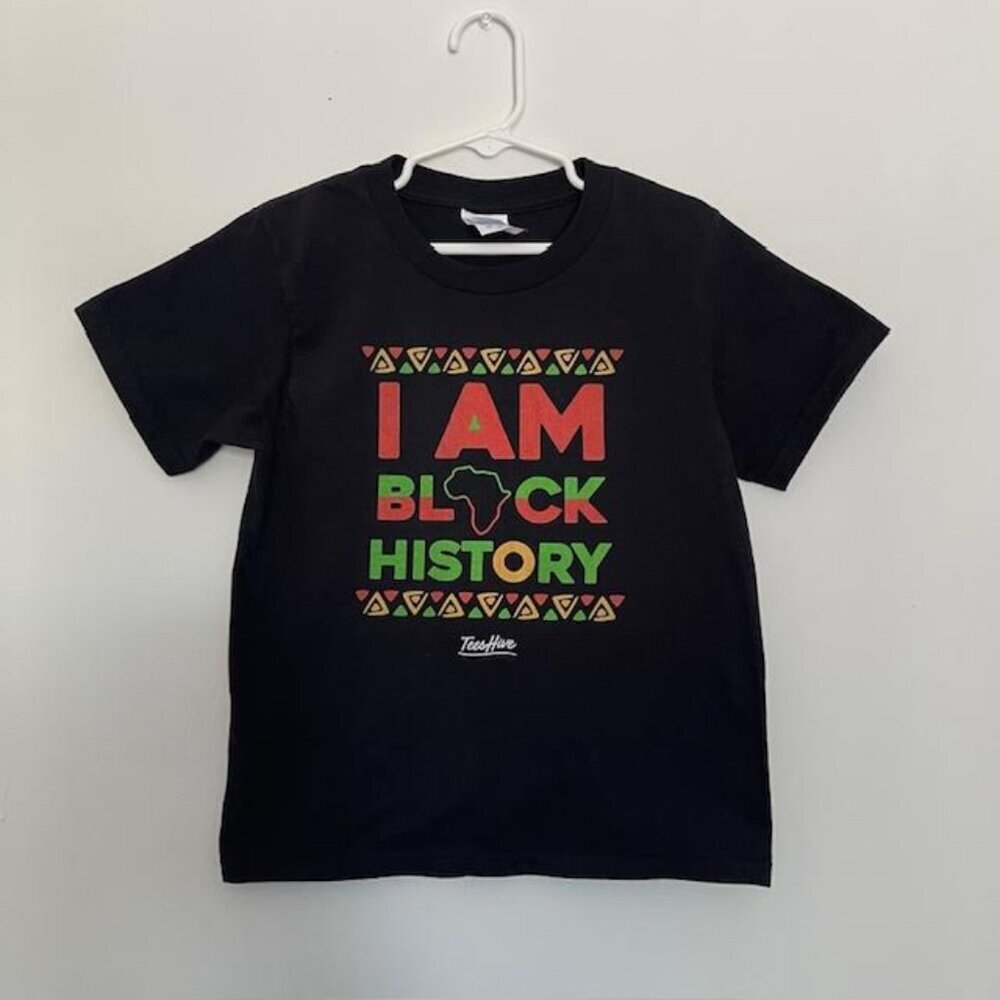 I Am Black History Afrocentric African American Black T-Shirt - Youth Size XS